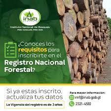 Inscripción en el Registro Nacional Forestal